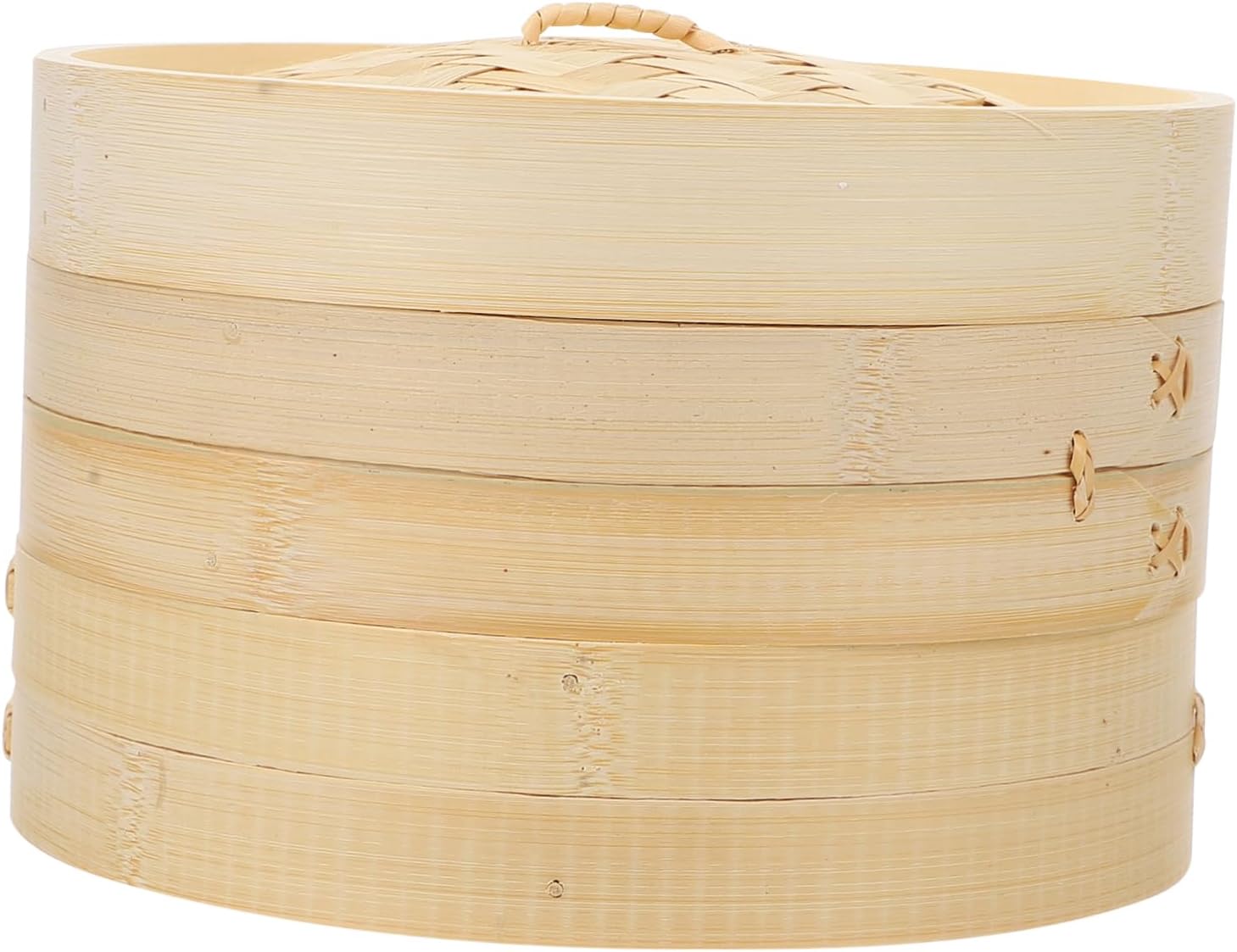 Bamboo Steam Basket Tamale Steamer Chinese Kitchenware Reusable Dumpling Steamer