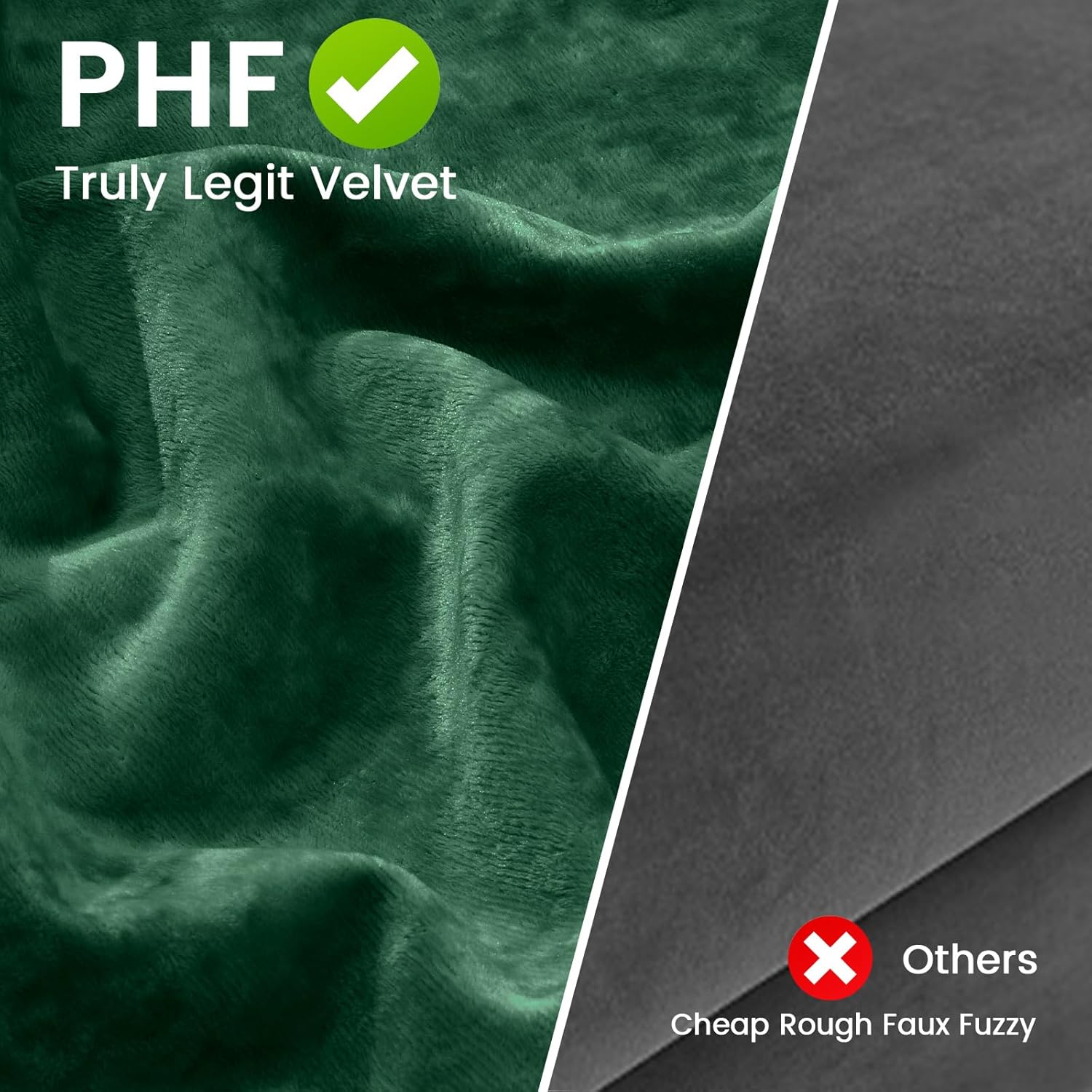 PHF Truly Velvet Euro Sham, 26"x 26",No Insert, 2 Pack Color Gradient Euro Throw Pillow Covers, Ultra Soft Cozy Pillow Covers for Home Decorative, No Shedding, No Pilling, Green