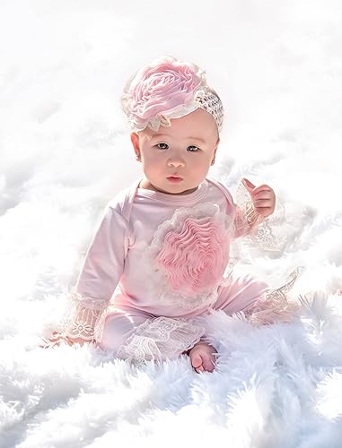 Miniatura 2 de Haute Baby Set de regalo de leggings de cuna rosa