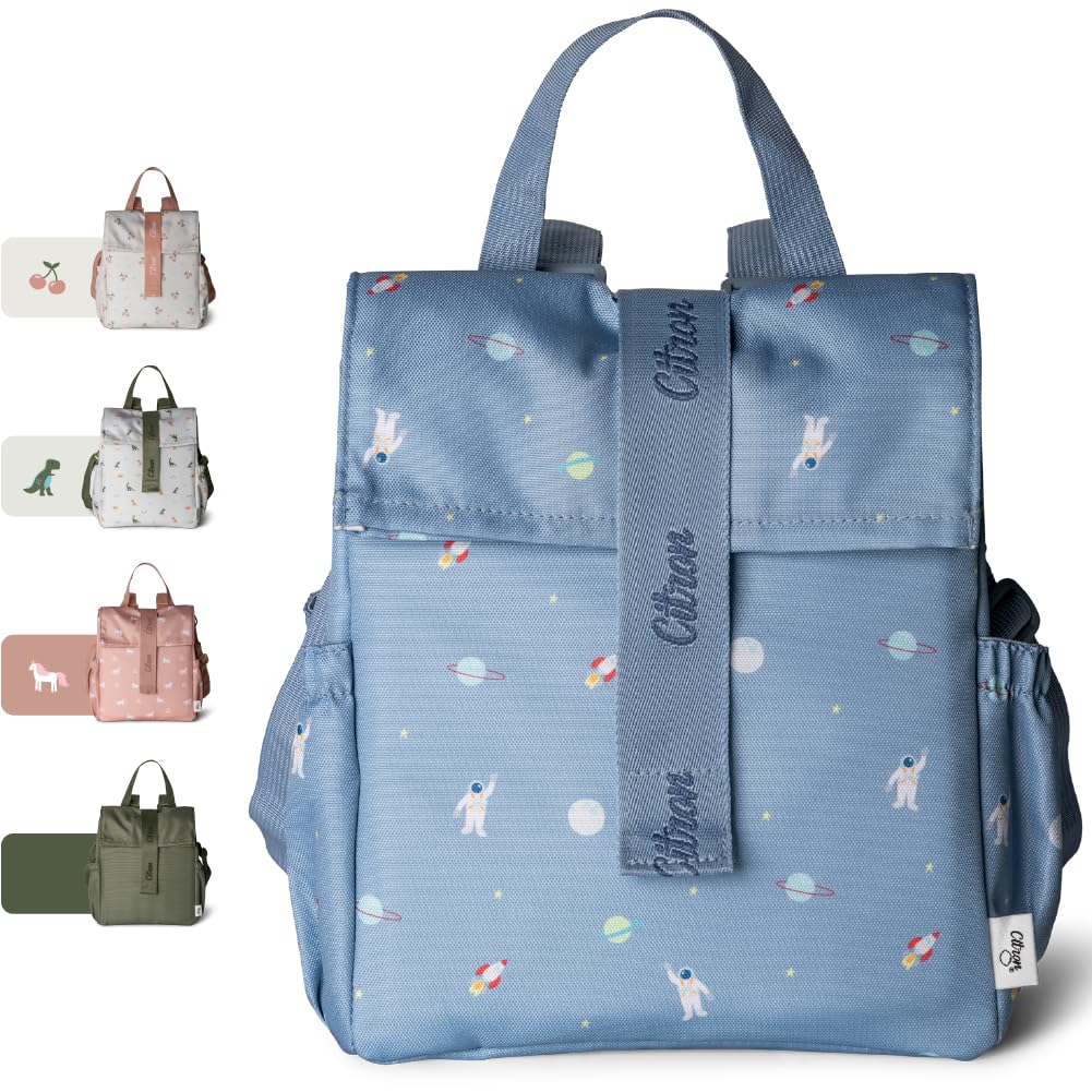 Roll Up Insulated Lunch Bag for Kids Easy to Open, Versatile 3-Way Bag, Perfectly Crafted for School Meals