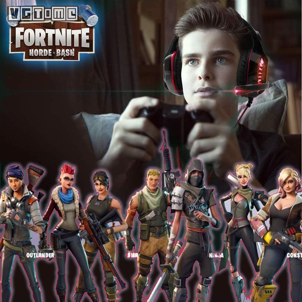 Top Rated Gaming Headset for Xbox One,PS4,PC,Laptop,Tablet with Mic,Pro over Ear Headphones,Two Free 3.5mm Y Splitter,Noise Canceling,USB Led Light,Stereo Bass Surround for kids,Mac,Smartphones