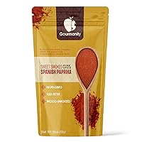 Vista 1 de Gourmanity Sweet Smoked Paprika Powder, Premium Spanish Paprika Seasoning, Oak Wood Smoked for Adding Depth, Flavor and Color to Your Dishes