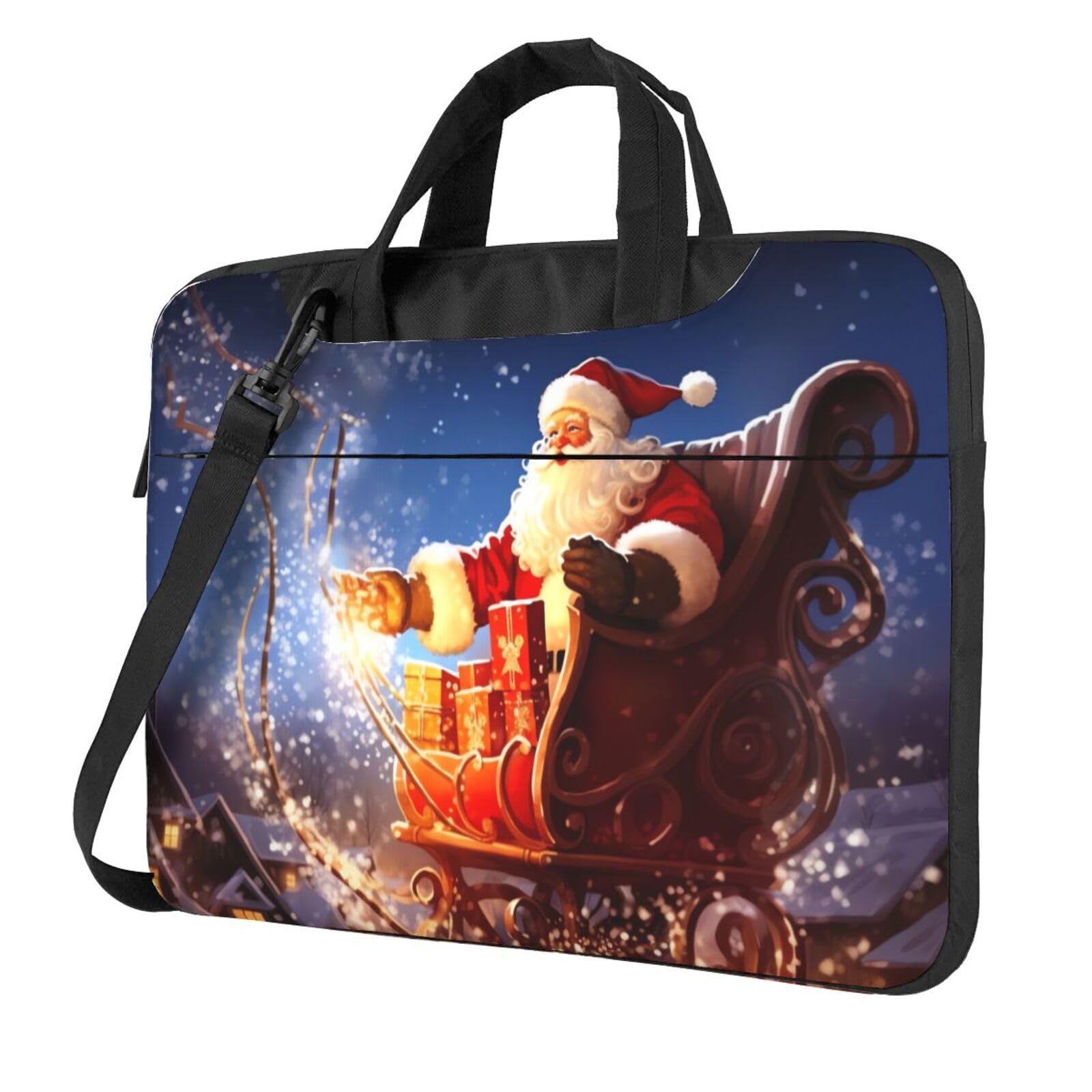 Sac pour ordinateur portable à impression magique de Noël haute finition - 8