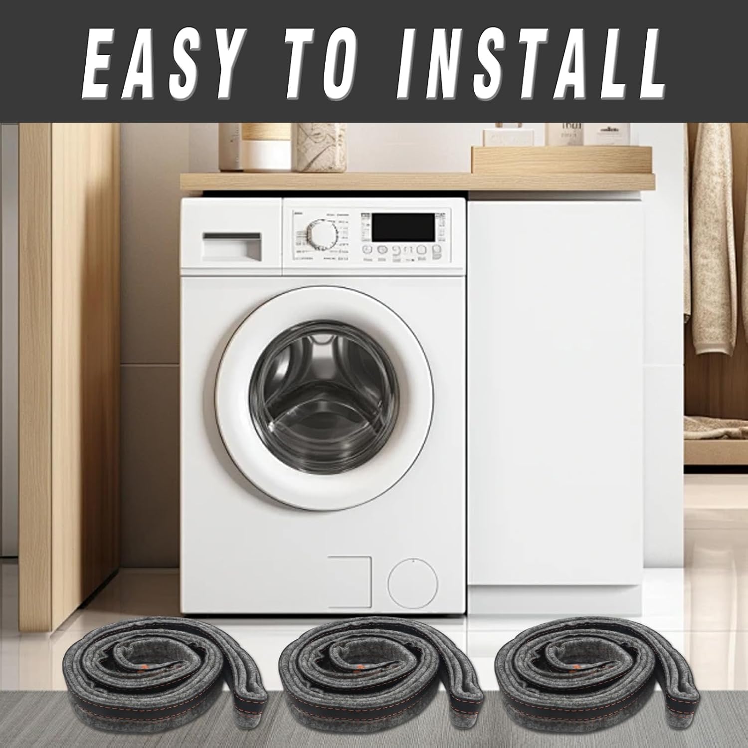 2 pcs W10116343 Dryer Drum Felt Seal, 280114 Dryer Felt Drum Seal Replacement for Whirlpool W10166807 W10521118 3403265 Replacement for Kenmore Replacement for Maytag Dryer Parts (2)