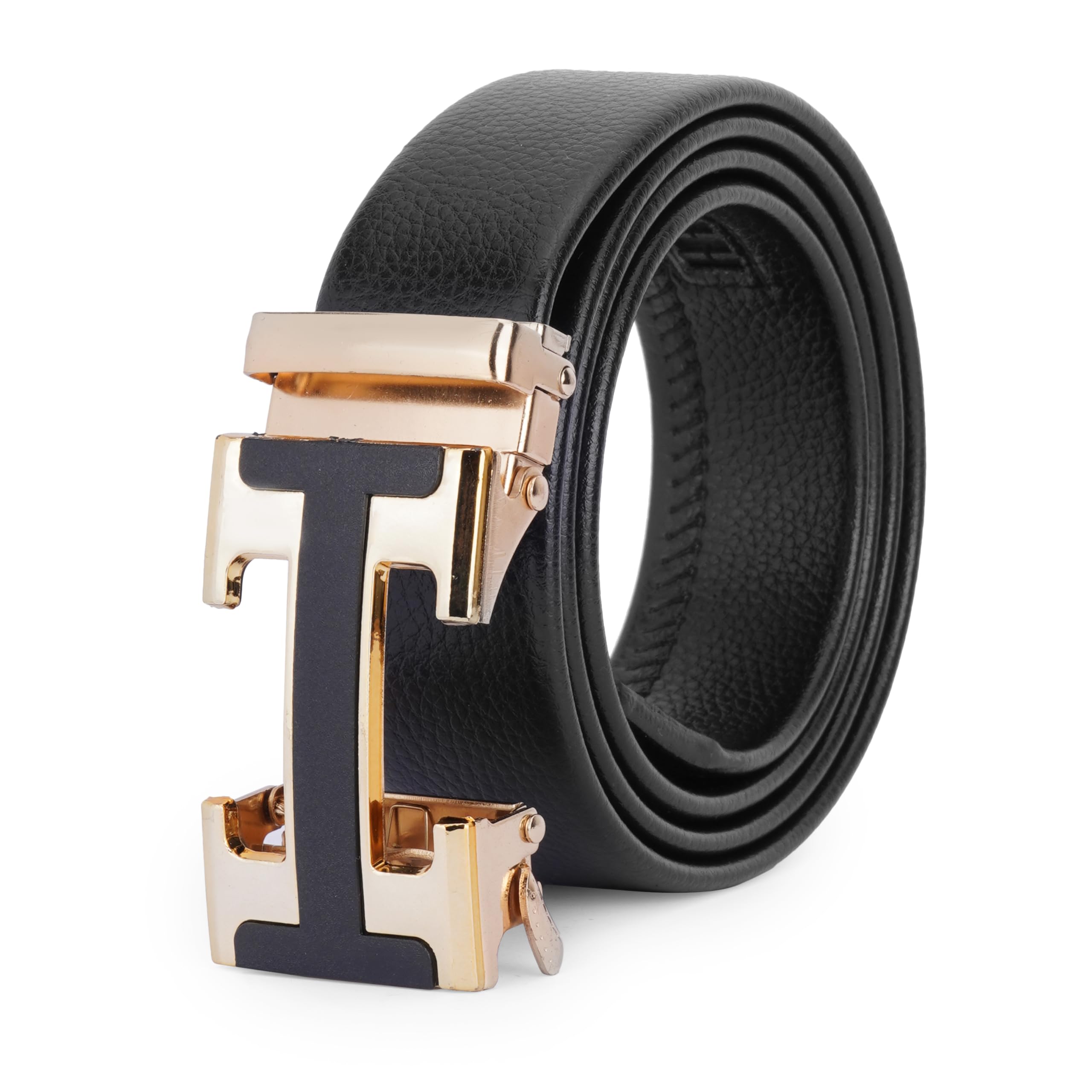 Men’s PU Artificial Leather Belt | Elegant Adjustable Waist Belt with Strong Metal Buckle for Jeans, Trousers & Formal Pants-image-27