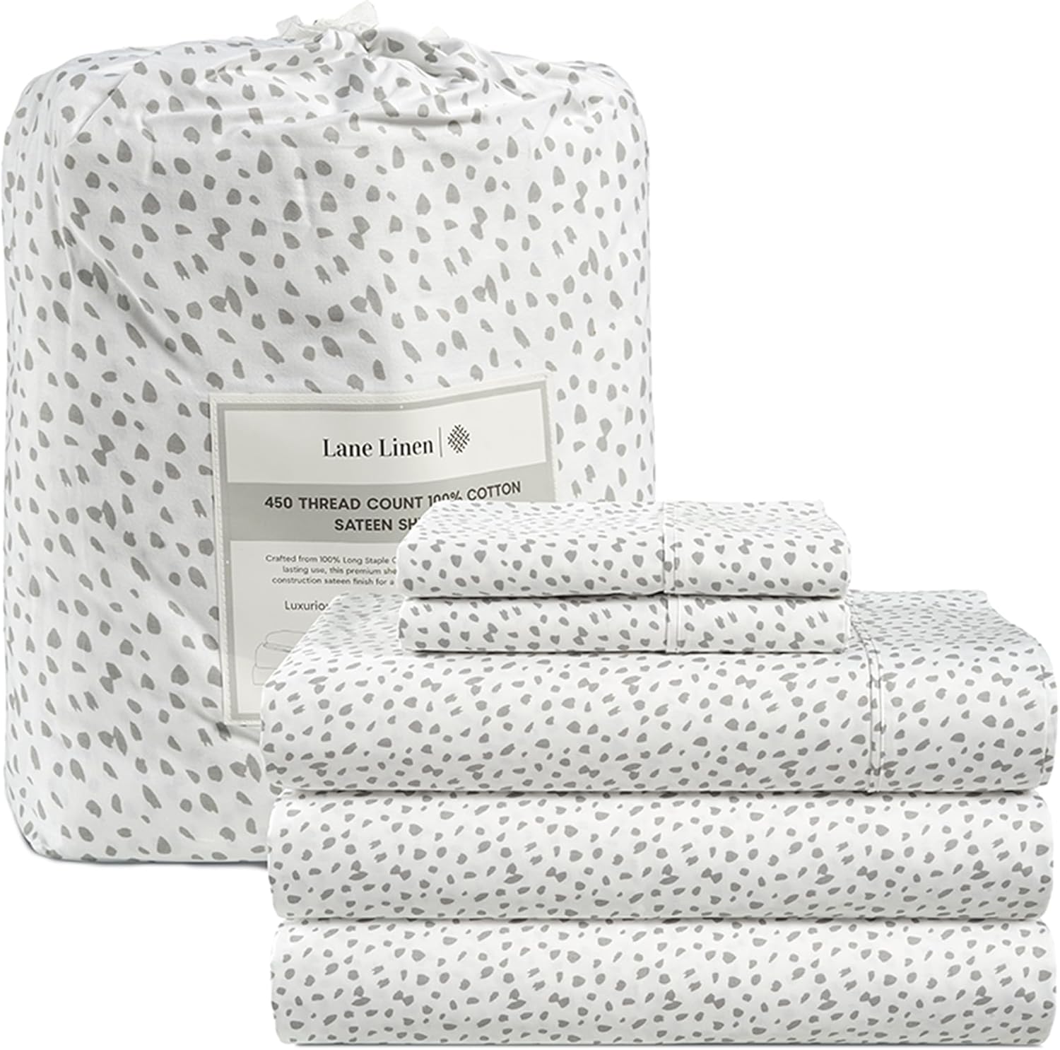 LANE LINEN Split King Sheets for Adjustable Bed 100