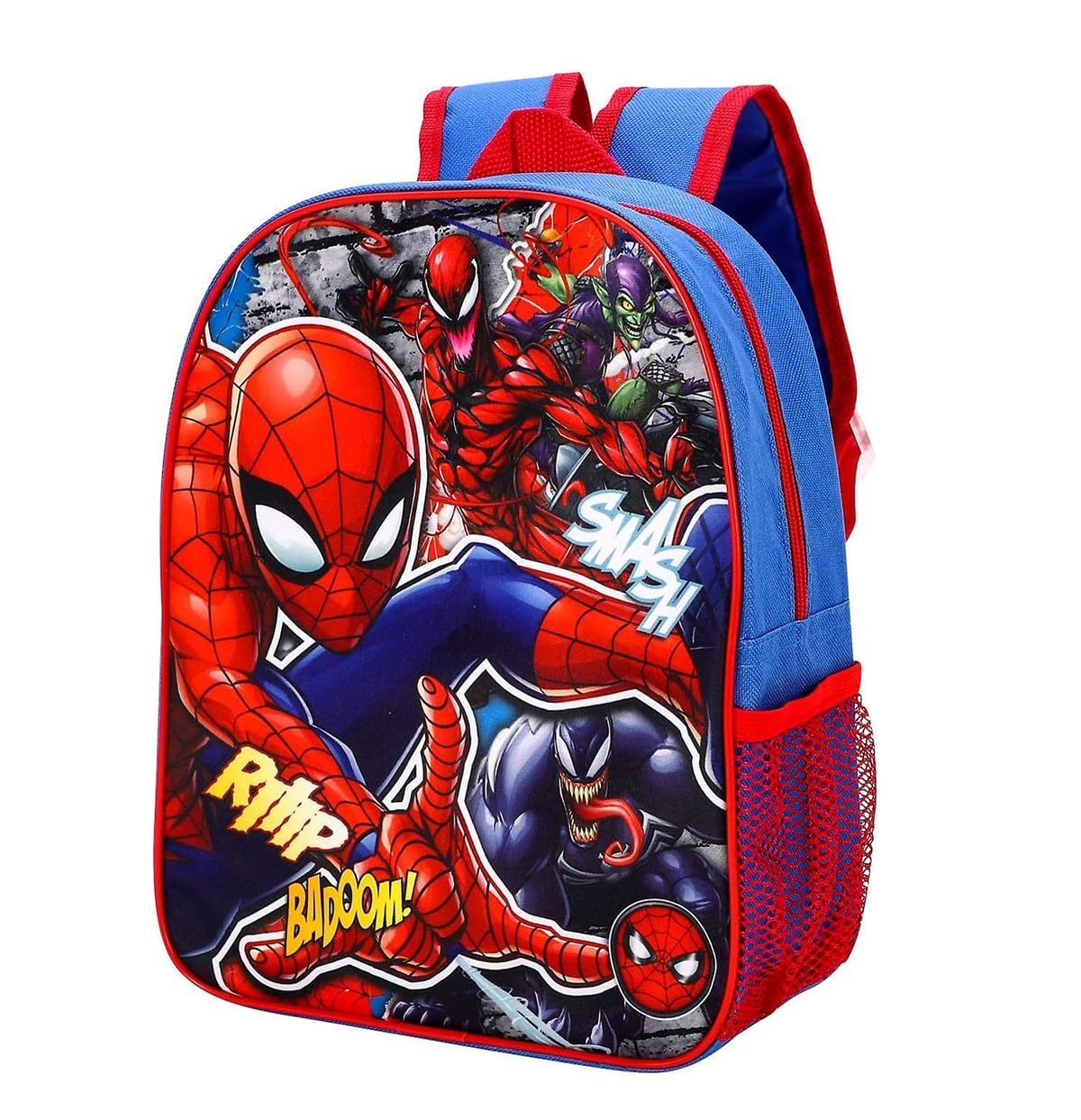 Children's Character Marvel Spiderman Backpack Rucksack Boys Spider-Man Venom Carnage Green Goblin School Nursery Travel Bag 29cm