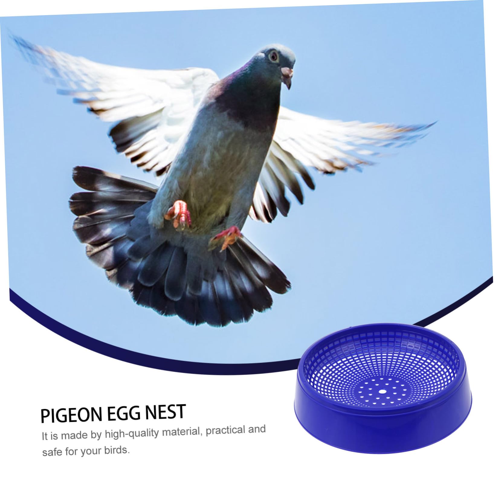 VICASKY 9 Pièces Nid de Pigeon Plastique Bassin pour et Élevage Oiseaux Nid Confortable pour Pigeons et Accessoire pour Animaux de Compagnie