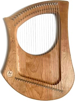 22 Tones Soild Wood Lyre Harp Diatonic Scale Mini Harp String Musical Instrument Leier