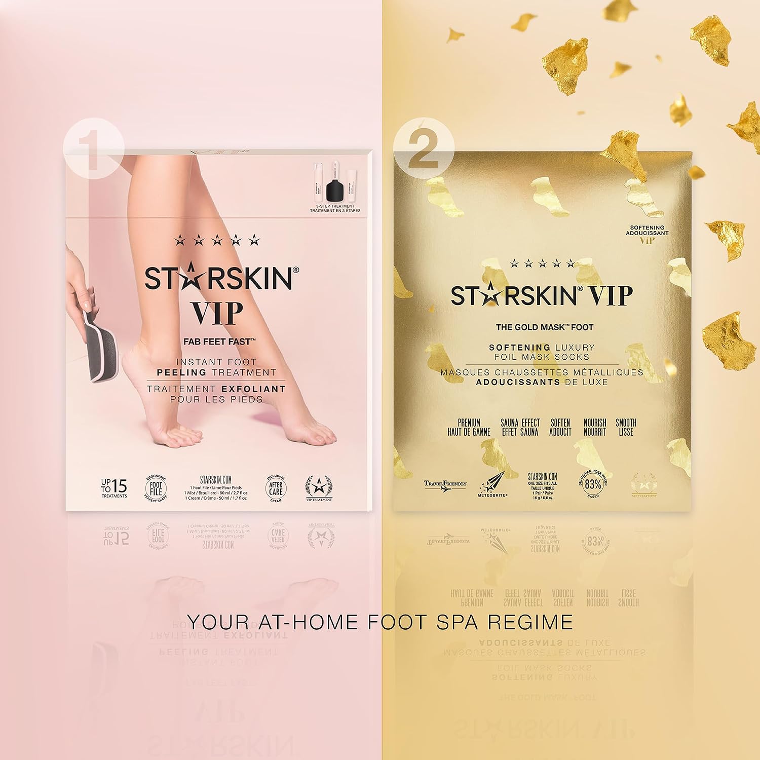 STARSKIN Fab Feet Fast, Instant Foot Peeling Spray, Foot File & Foot Cream for Soft & Smooth Skin, Premium Callus Remover for Rough Cracked & Dry Feet