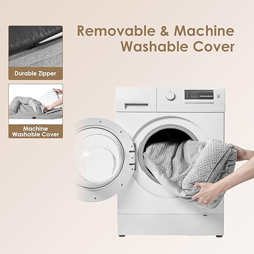 Miniatura 7 de EHEYCIGA Cama de espuma viscoelástica para perros de tamaño grande, cama para mascotas para perros grandes con forro impermeable, sofá cama