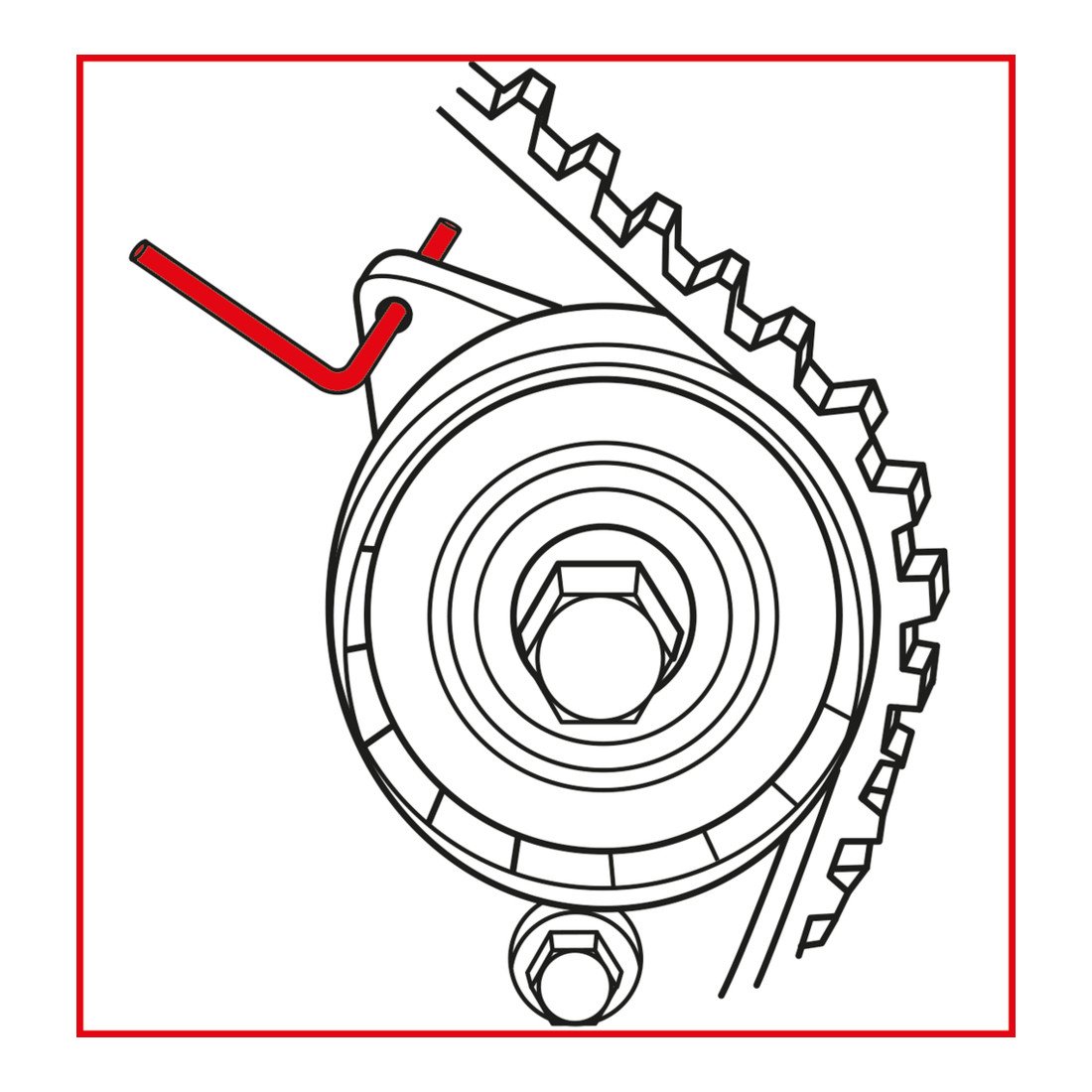 KS Tools 400.4125 Zestaw blokad rozrządu do Forda/Volvo, 4-szt