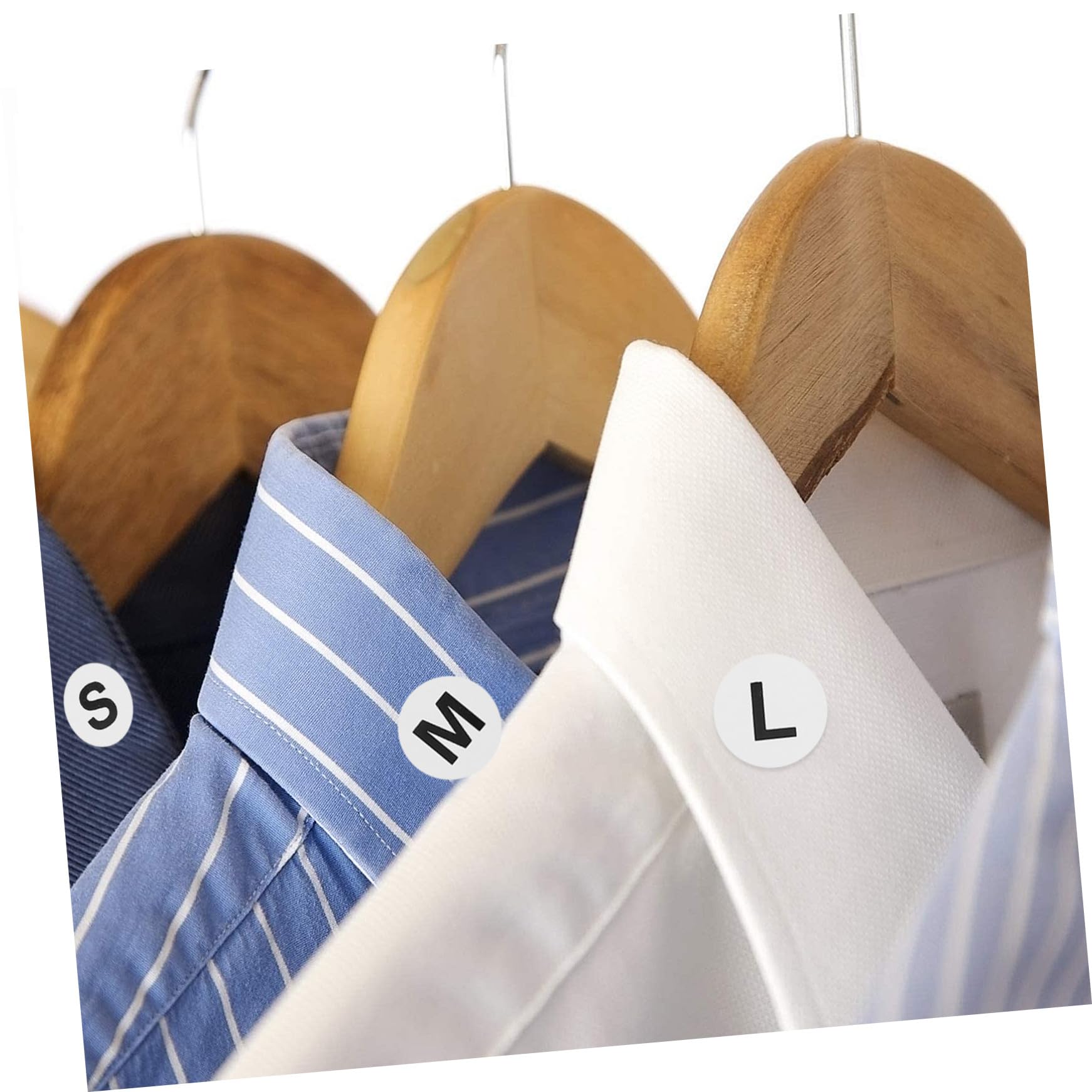 jojofuny 3 Ensembles Autocollants Étiquettes Stickers Vêtement Rond Lavable Cercle Vêtir Tissu Amovible Étiquettes Pour L'organisation Réutilisable Nombre Pvc Auto-adhésif 1500 Pièces * 3
