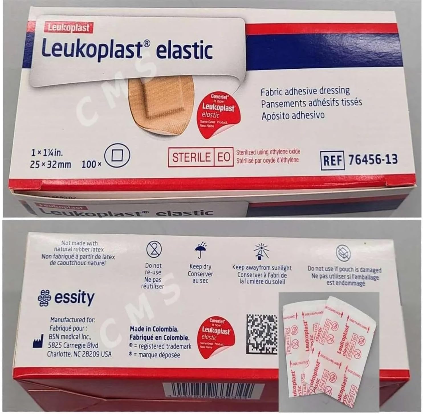 Coverlet Adhesive Dressing - 1 1/4" Oval Spot- Box of 100- Pack of 2