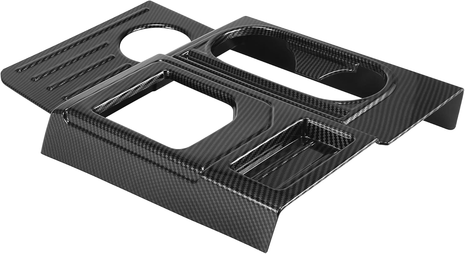 X AUTOHAUX Carbon Fiber Pattern Car Interior Center Console Gear Shift Frame Panel Cover Trim for Toyota Tundra 2014-2021