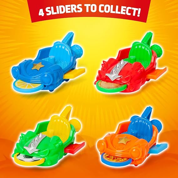 SUPERTHINGS KAZOOM Power Warriors – Action Pack. Includes 5 Superthings (1 Golden Captain included), 1 Robot, and 1 Slider. Pack 1 of 4