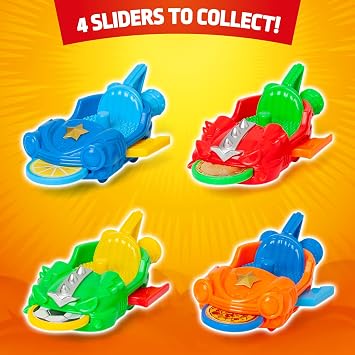 SUPERTHINGS KAZOOM Power Warriors – Action Pack. Includes 5 Superthings (1 Golden Captain included), 1 Robot, and 1 Slider. Pack 1 of 4