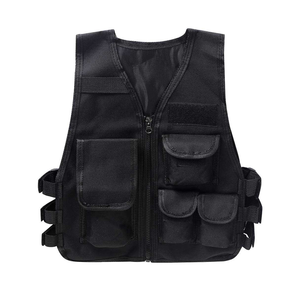 Gilet Tattico Camuffamento Bambino Giacca Mimetica Multi Tasche CS Pesca Allenamento Esercito Combattimento Giubbotto Giochi Aperto