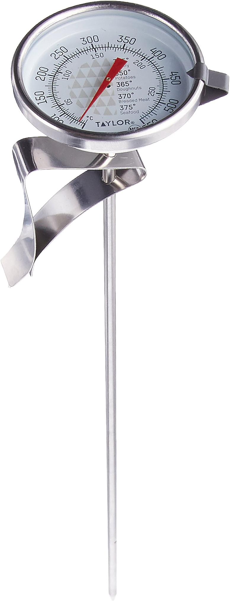 Taylor 3522 TruTemp Series Candy / Deep Fry Analog Dial Thermometer with 12" Stem