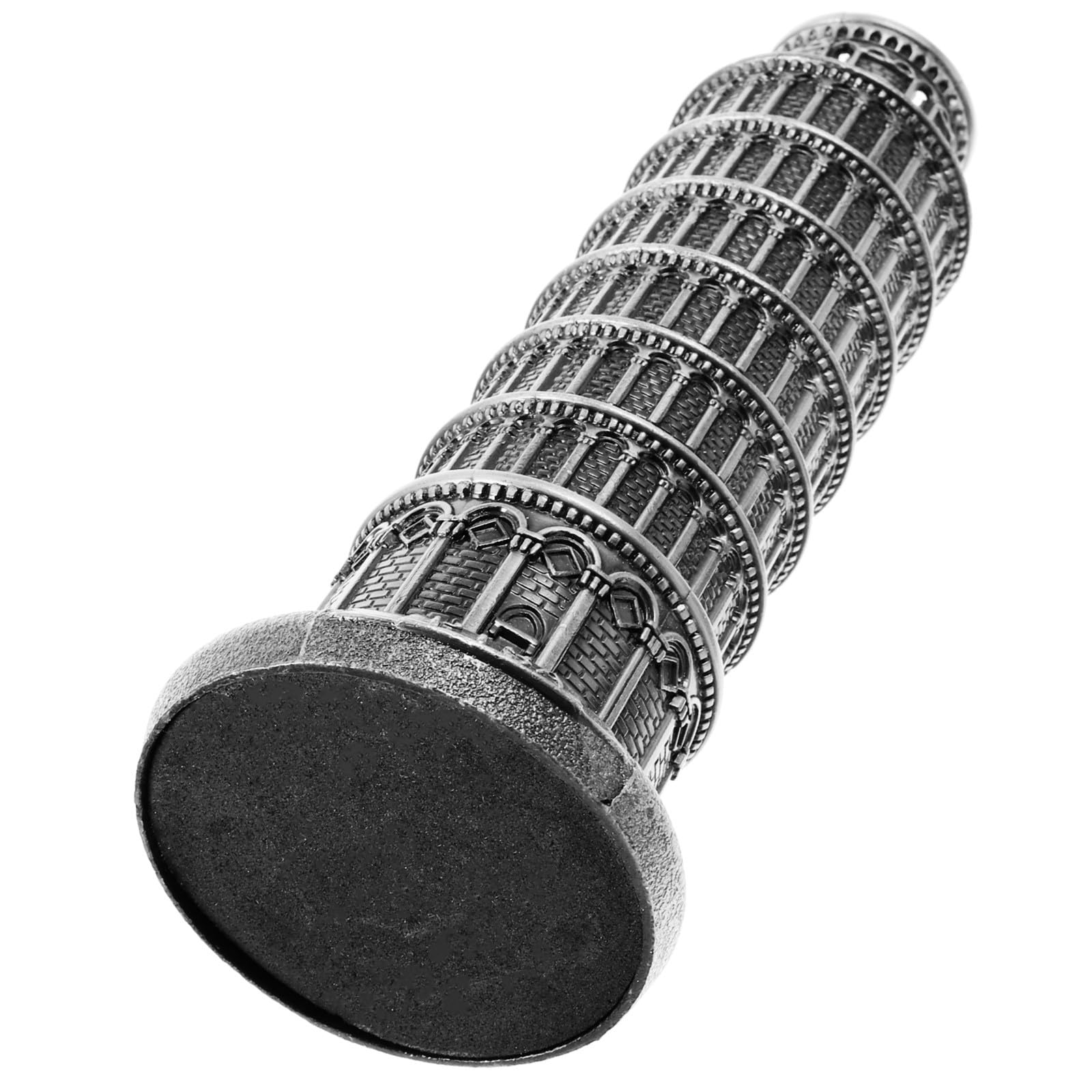 Torre de Pisa en miniatura de aleación de zinc para decoración vintage