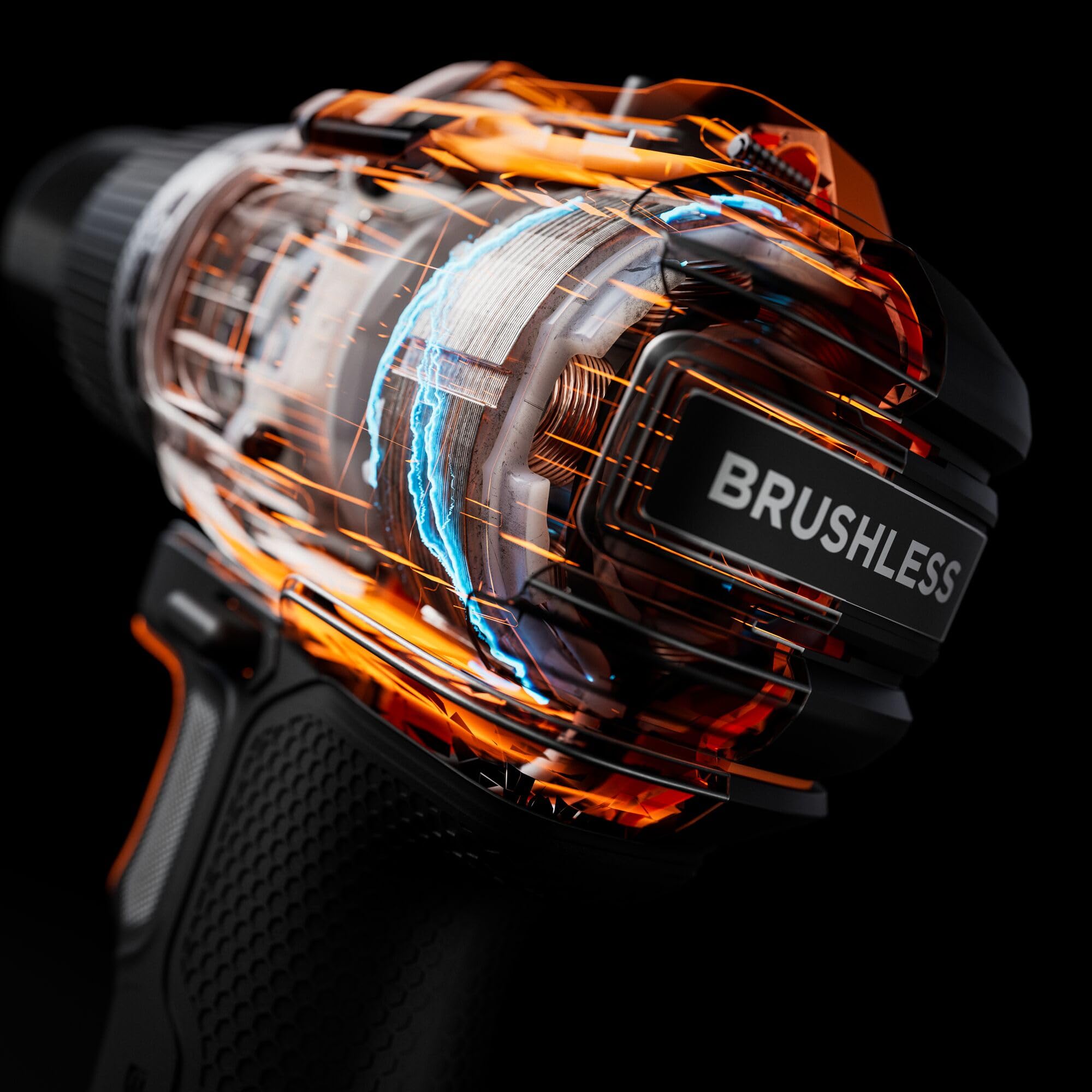 BLACK+DECKER Destornillador de impacto sin escobillas, unidad desnuda llave de impacto inalámbrica y 20 brocas, sin batería ni cargador, BLIM78NZ-XJ