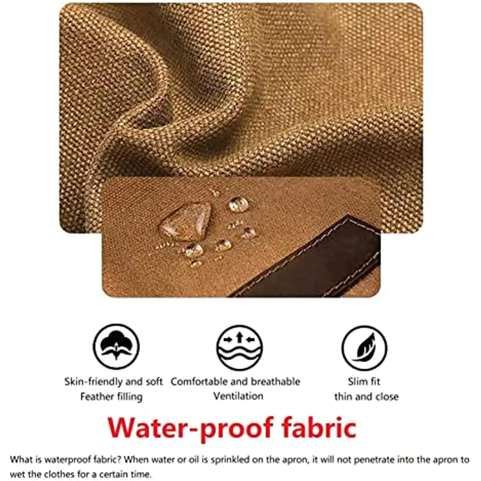 Delantal Cocina Baberos Delantal De Lona Gruesa Limpieza Impermeable Carpintería Mecánico Carpintero Electricista Jardinería Industria Pesada Conjunto De Delantal