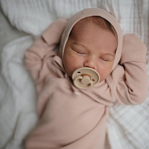 Miniatura 5 de FRIGG Chupetes de goma natural para bebé, paquete de 6 unidades, Earthy Wonder, fabricados en Dinamarca, sin BPA (6-18 meses)