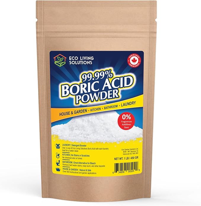 Eco Living Solutions 99.99 Boric Acid Powder Horticultural Garden