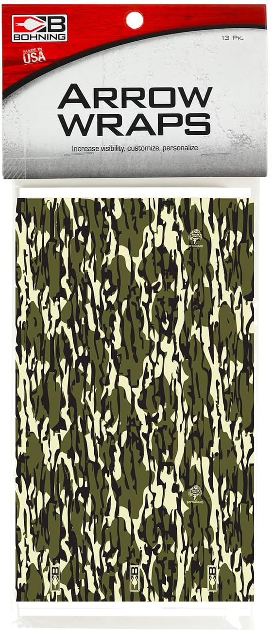 Bohning 7" Camo Arrow Wraps, X-Small, Mossy Oak Bottomland