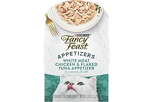 Purina Fancy Feast Appetizers Wet Cat Food Toppers - Light Meat Tuna with Scallop