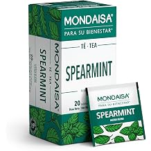 Mondaisa Spearmint Tea | 20 Tea Bags 4 Pack | Pure Spearmint Herbal Infusion