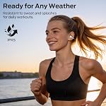 Monster AC220 Open Ear Clip-On Earbuds, Bluetooth 6.0 Wireless Headphones with 13mm Driver, AI-Enhanced Clear Calls, Lightweight Running Earbuds, 22H Playtime, IPX5 Waterproof, White