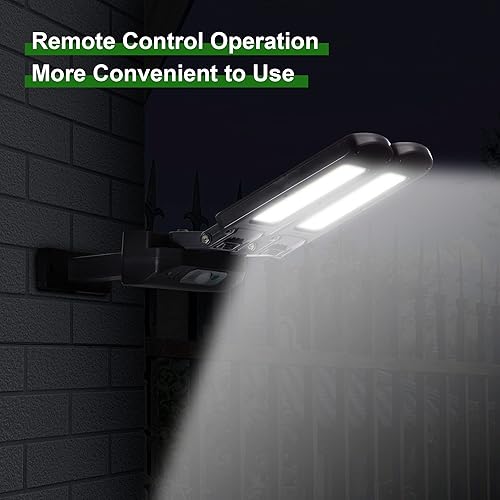 Miniatura 4 de Luces solares para exteriores, luces con sensor de movimiento inalámbricas 2 cabezales ajustables de 180 ajustables, 3 modos, luz de inundación LED