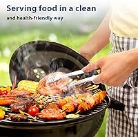 Vista 4 de Paquete de 8 pinzas para servir de 7 pulgadas, pinzas de cocina, pinzas de buffet, pinzas de acero inoxidable para servir alimentos