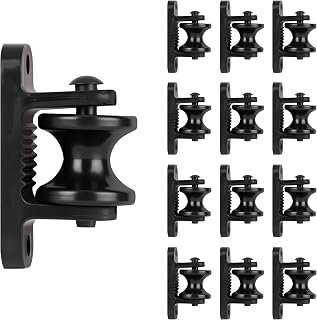 BEIYI 12-Pack Wood Post Roller Insulators for Electric Fences - Durable Corner Insulators for Farms & Ranches
