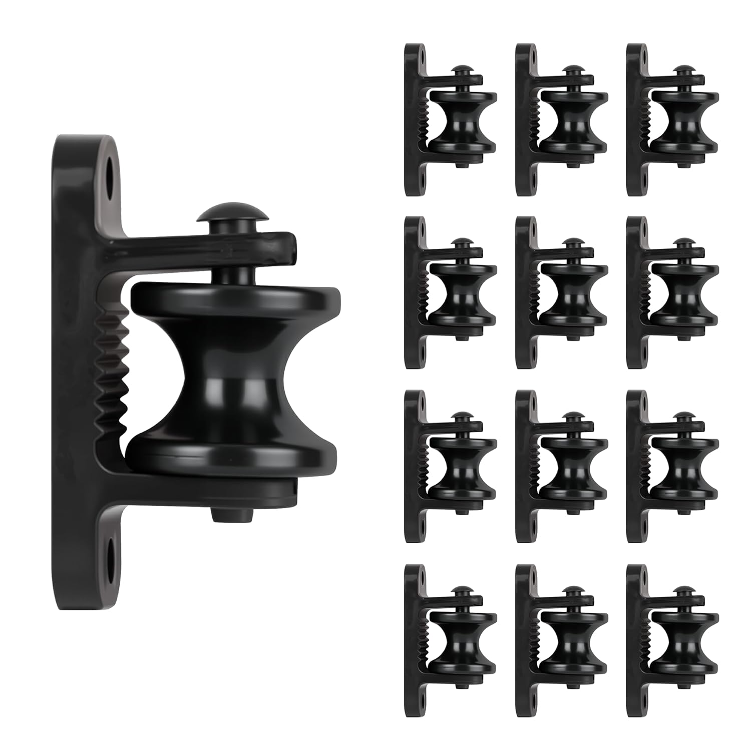 BEIYI 12-Pack Wood Post Roller Insulators for Electric Fences - Durable Corner Insulators for Farms & Ranches