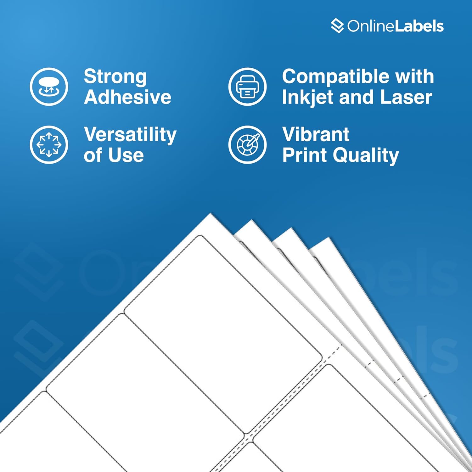 4 x 2.5 Rectangle Labels - Pack of 800 Labels, 100 Sheets - Inkjet/Laser Printer - Online Labels