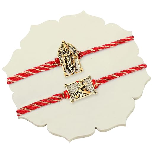 TIED RIBBONS Bhai Dooj Set of 2 Rakhi for Brother with Gift Set | Rakhi for Bhaiya | Rakhi Card | Bhai Dooj Tikka Set - Raksha bandhan Rakhi Bracelet for Brother Rakhi 2 Set | Rakhi Thread | Rakhi Set for Brother