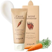 Skin Food Carrot Carotene Relief Cream 55 ml 1.85 fl.oz. - Redness Relief and Moisturising Gel Face Cream for Sensitive Skin Vegan Cruelty-Free Dermatologically Tested