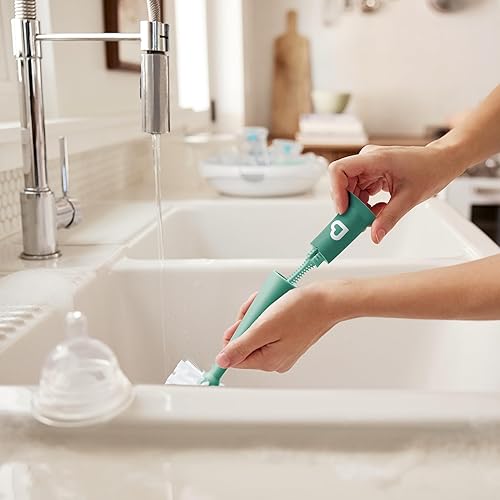 Miniatura 3 de Munchkin Bristle Cepillo para botellas, diseño moderno, salvia