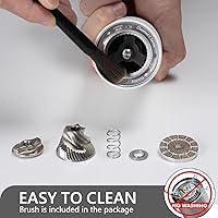 Vista 5 de TIMEMORE Chestnut C2S Manual Coffee Grinder Capacity 25g with CNC Stainless Steel Conical Burr, Internal Adjustable Setting, Double Bearing