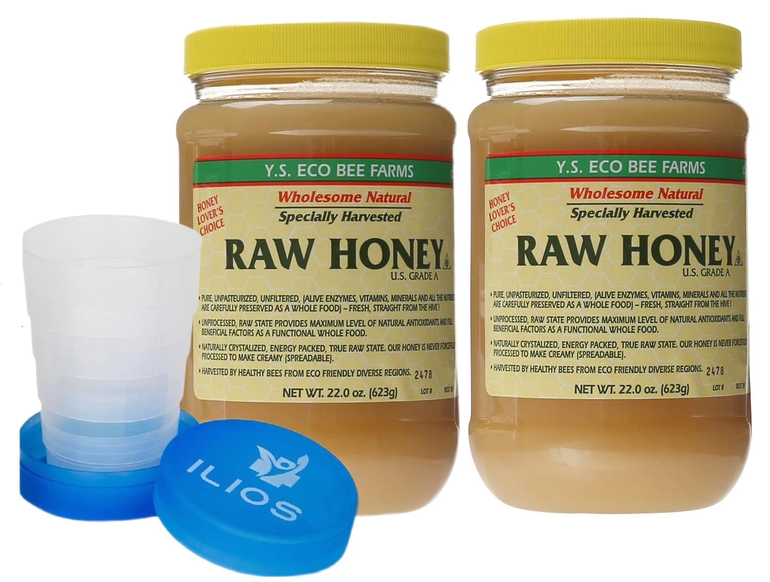 Amazon.com: Y.S. Eco Bee Farms, Raw Honey, 3 Pounds (Pack of 2