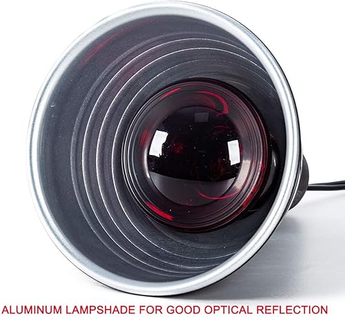 Miniatura 4 de WACOOL Paquete de 2 lámparas de reptiles y termómetro, lámpara de cúpula de reptil de reflexión óptica, lámparas de calor de reptiles y medidor