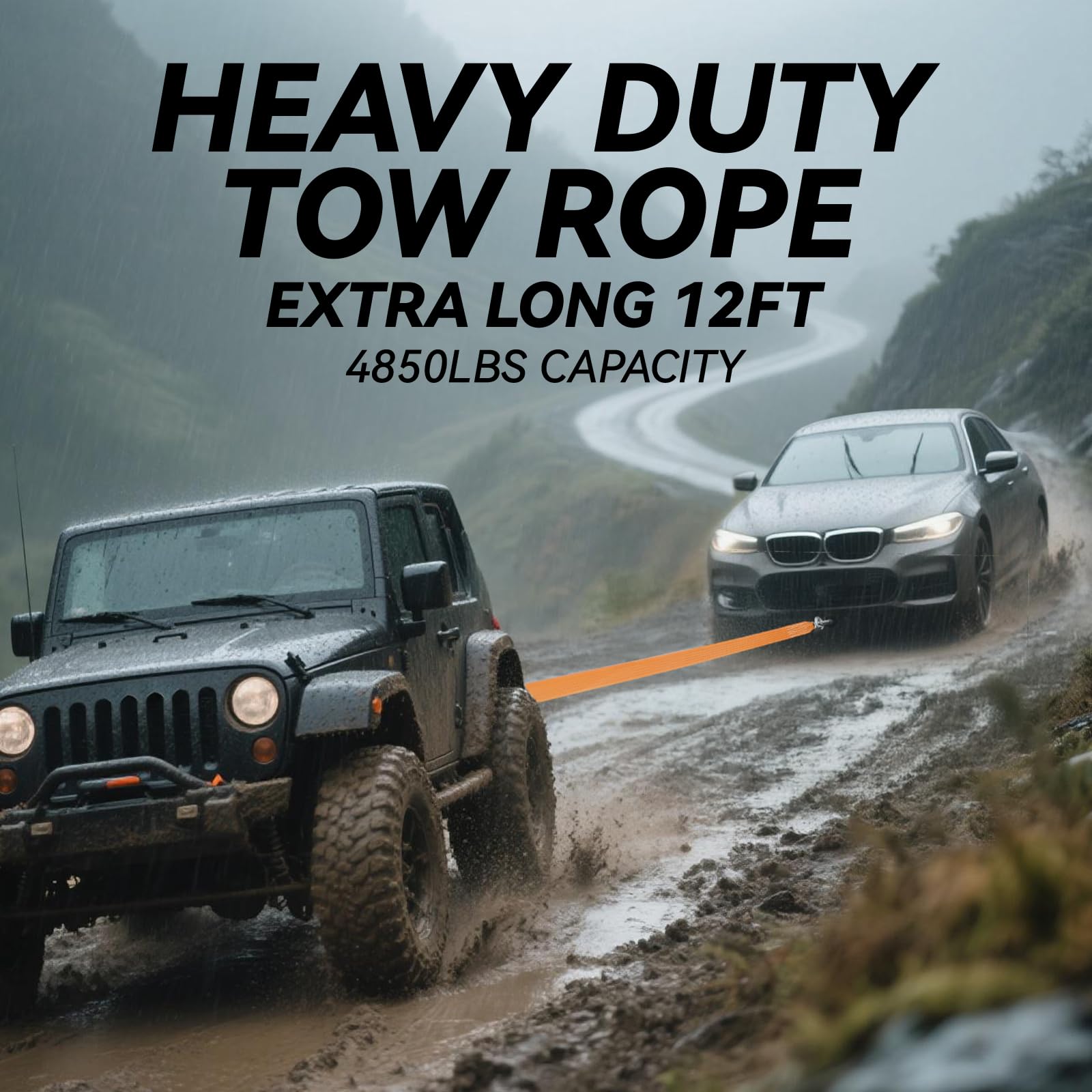 Car Emergency Kit with Jumper Cable, First Aid Kit, Winter Travel Assistance with Detachable Snow Shovel, Safety Emergency Kit for Cars, Trucks