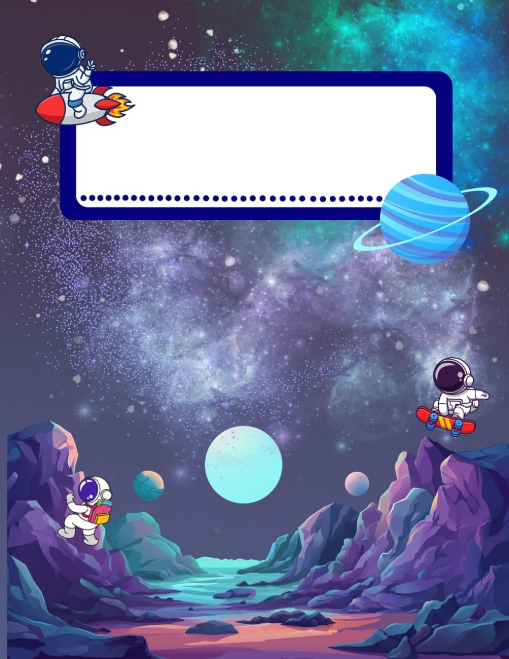 Independently published Astronaut Primary Writing Paper for Early Elementary: Space themed penmanship paper