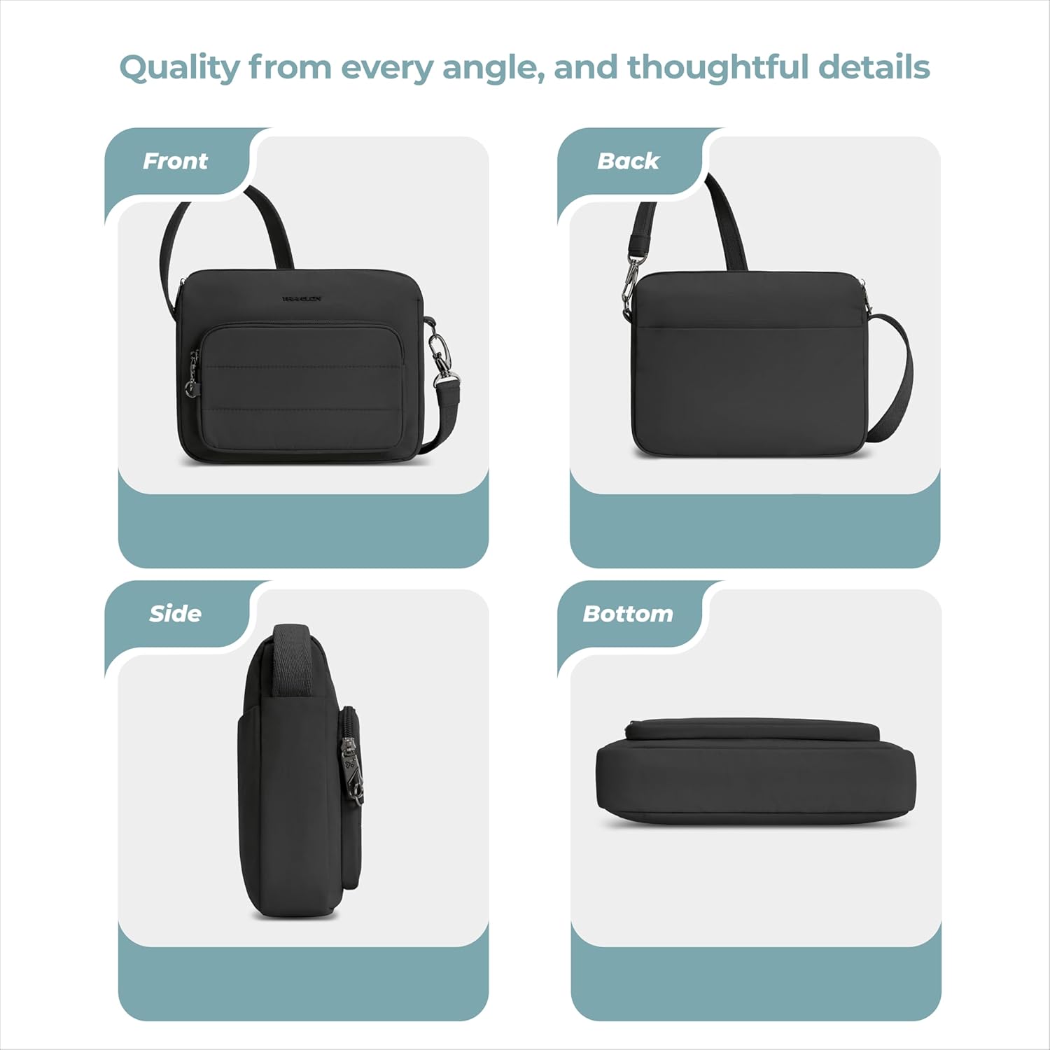 Travelon unisex-adult Travelon Anti-theft Roam East/West Crossbody - Image 5