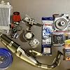 Big bore kit 120 cc for 4 vp engine yamaha bws 100 cylinder with piston 56 mm and crankshaft 1 mm clutch set carburetor radiator racing parts for tuning upgrade