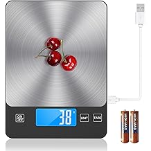 NASA-Grade 33lb Digital Kitchen Scale, Precisely Measures Grams and Ounces for Baking and Cooking,304 Stainless Steel