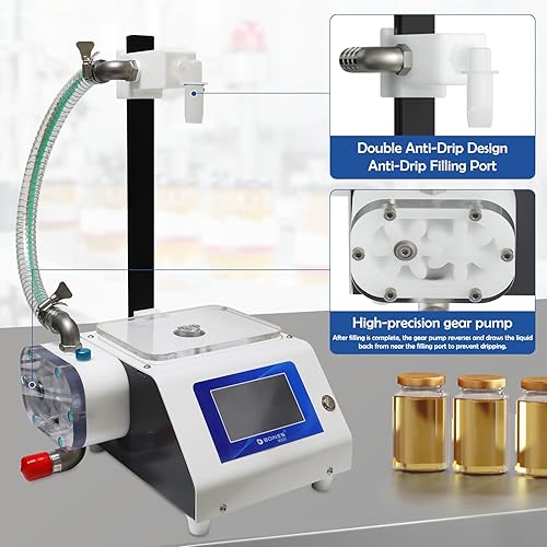 Miniatura 2 de Máquina de llenado de pasta, máquina de llenado de líquidos de 1 oz-11 libras, máquina llenadora de botellas de 1.32 galonesmin, máquina de llenado