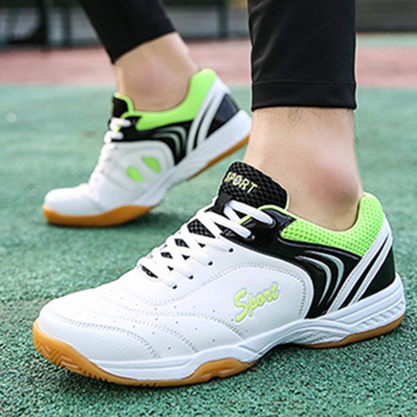 Zapatillas Ligeras De BáDminton,Zapatos De Tenis De Mesa,Zapatillas De Tenis De Mesa Hombre,Non-Marking,Antideslizantes,Transpirables,Unisex,para Tenis,BáDminton,Caminar,Gimnasio